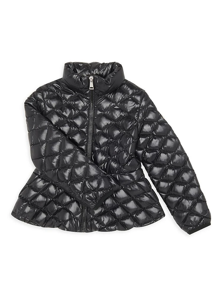 Little Girl's & Barive Nylon Down Jacket