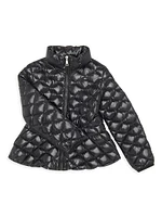 Little Girl's & Barive Nylon Down Jacket