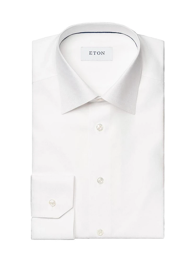 Geometric Jacquard Slim-Fit Shirt