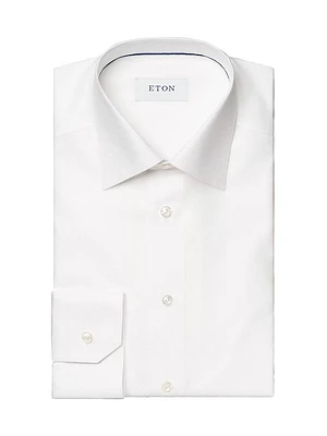 Geometric Jacquard Slim-Fit Shirt