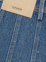 Juno Diamante Denim Miniskirt