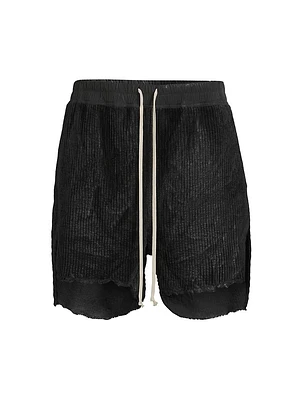 Corduroy Long Boxer Shorts