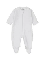 Baby's Zip-Up Jacquard Footie