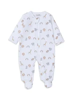 Baby's Animal-Print Cotton Footie