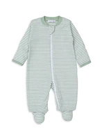 Baby's Striped Cotton Footie