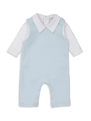 Baby's Bodysuit & Quilted Overalls Set