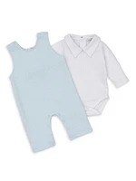 Baby's Bodysuit & Quilted Overalls Set