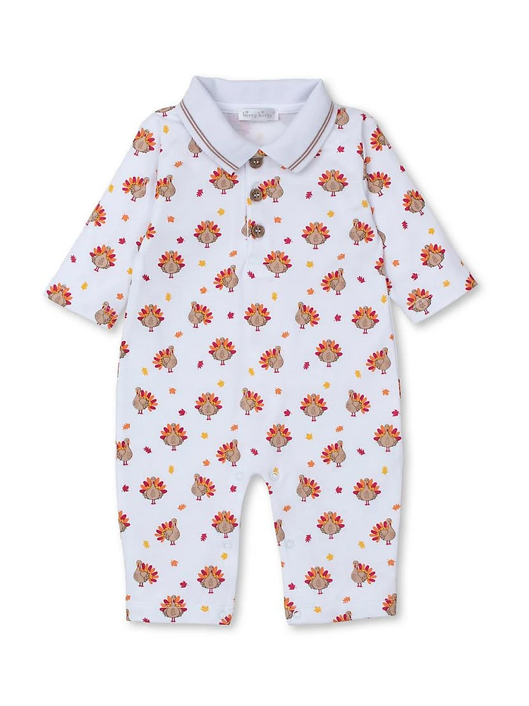 Baby's Turkey Print Coveralls