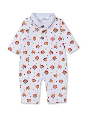 Baby's Turkey Print Coveralls