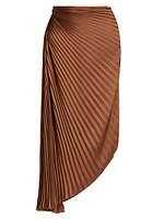 Odelia Asymmetric Pleated Skirt