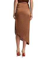 Odelia Asymmetric Pleated Skirt