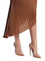 Odelia Asymmetric Pleated Skirt