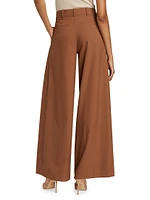 Simon Pleated Wide-Leg Trousers