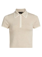 Meda Crop Polo Shirt