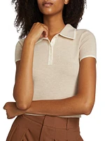 Meda Crop Polo Shirt