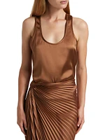 Avril Boxy Satin Tank