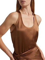 Avril Boxy Satin Tank