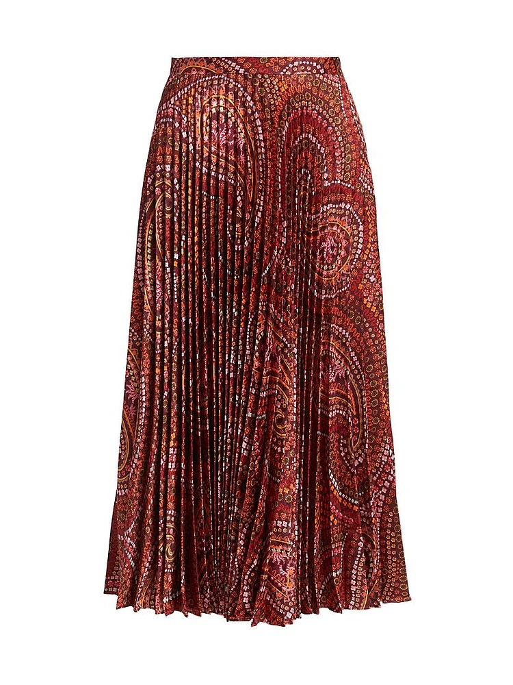 Kim Paisley Midi-Skirt