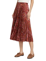 Kim Paisley Midi-Skirt