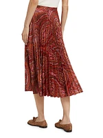 Kim Paisley Midi-Skirt