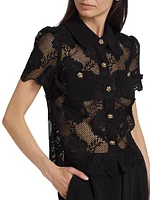 Lace Polo Shirt