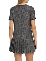 Metallic Bouclé Minidress