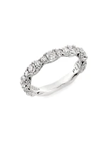 Classic Crescent RoyalT Platinum & 1.11 TCW Diamond Band