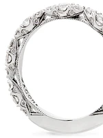 Classic Crescent RoyalT Platinum & 1.11 TCW Diamond Band