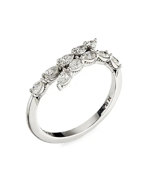 Stilla 18K White Gold & 0.55 TCW Diamond Ring