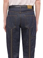 Back-Zip Carpenter Jeans