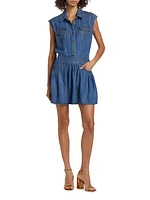 Paxton Stitched Flounce Minidress