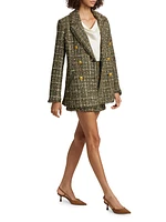 Marsha Tweed Double-Breasted Blazer