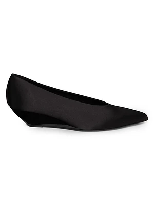 Viola 40MM Satin Wedge Pumps