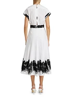 Laila Thorn Cotton Midi-Dress