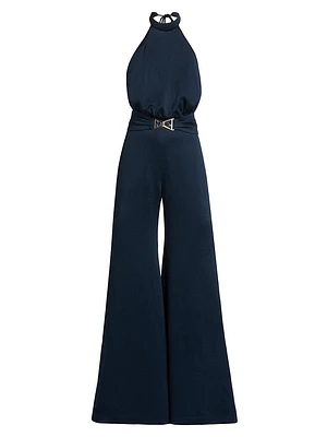 Kaede Belted Halter Jumpsuit