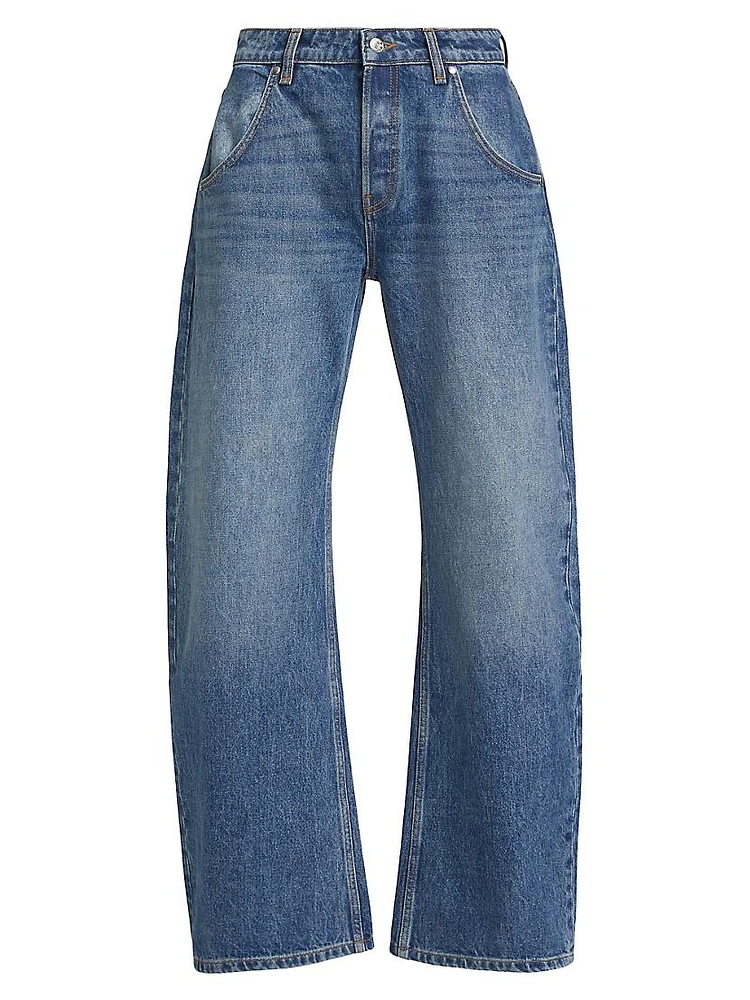 Enzo Mid-Rise Barrel Jeans