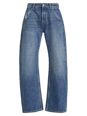 Enzo Mid-Rise Barrel Jeans