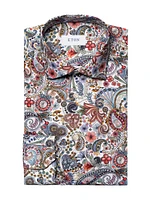 Contemporary-Fit Paisley Shirt