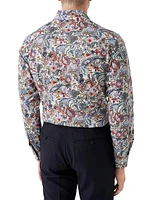 Contemporary-Fit Paisley Shirt