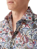 Contemporary-Fit Paisley Shirt