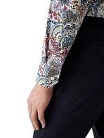 Contemporary-Fit Paisley Shirt