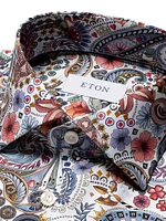 Contemporary-Fit Paisley Shirt