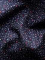Contemporary-Fit Micro-Paisley Cotton Shirt