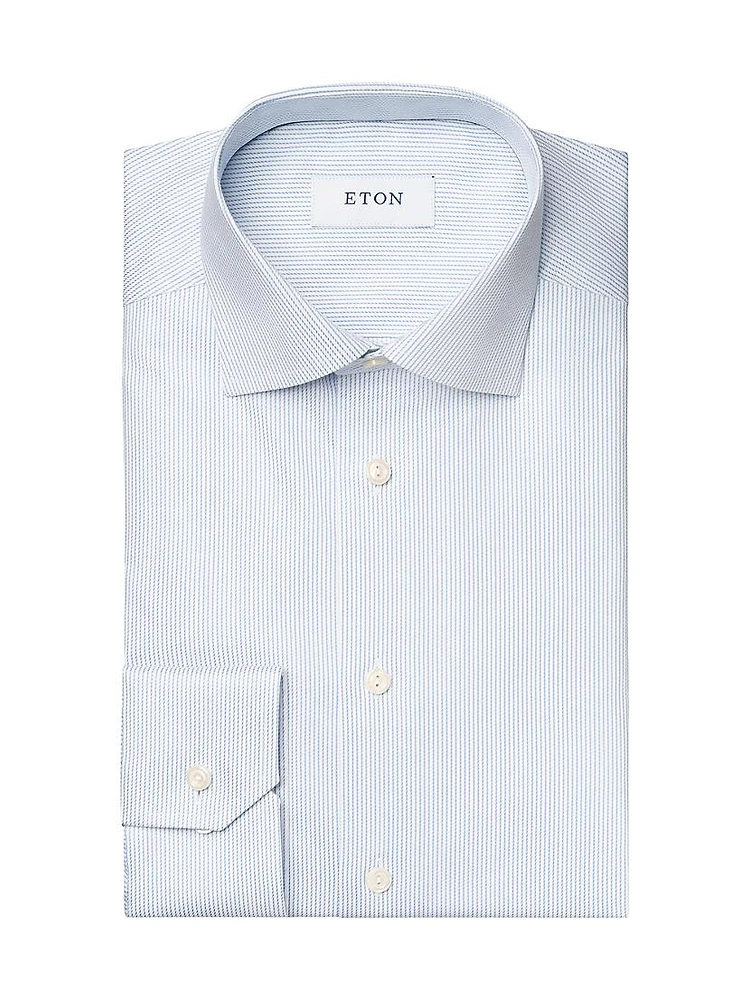 Slim-Fit Striped Twill Shirt