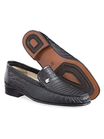 Crocodile Leather Loafers