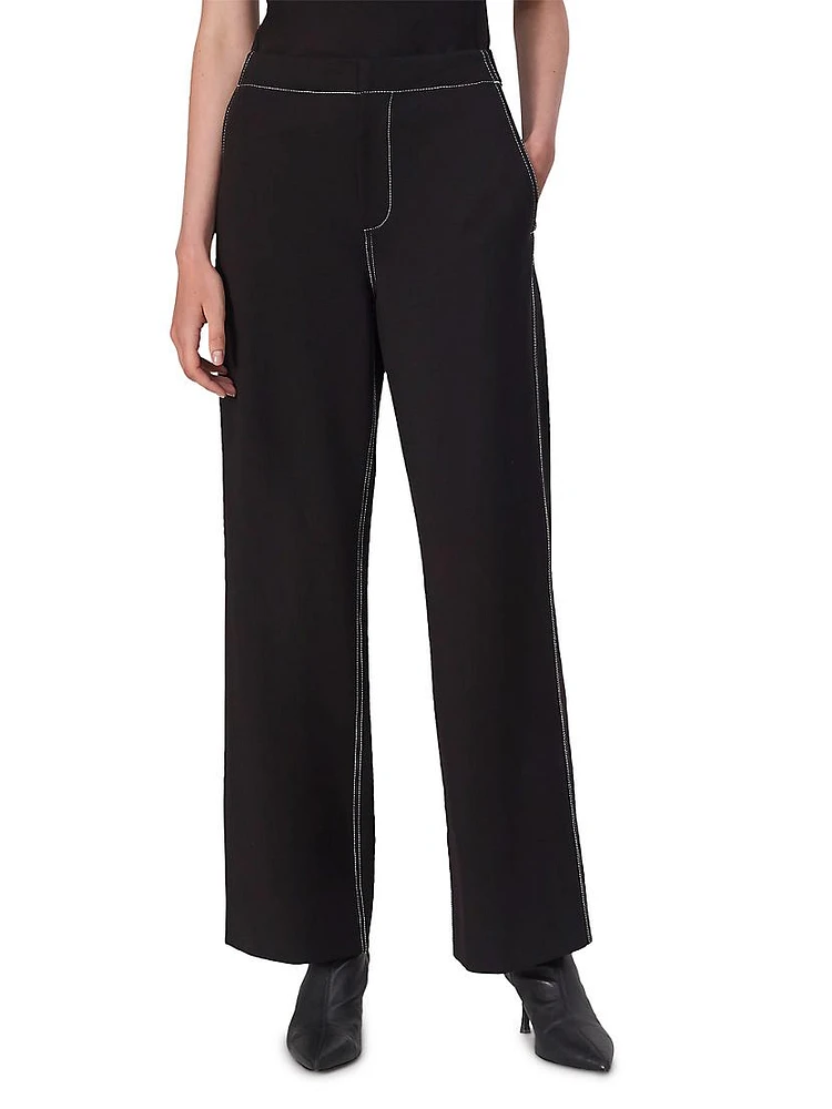 Irina Contrast Stitch Pants
