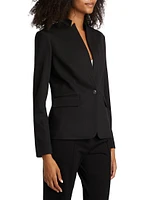 Lucy Ponte Twill Blazer