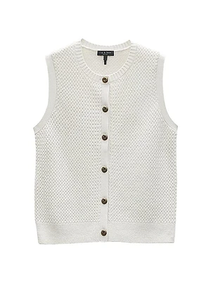 Jax Wool-Blend Sleeveless Cardigan