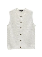 Jax Wool-Blend Sleeveless Cardigan