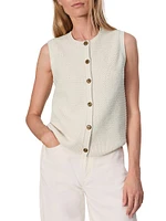 Jax Wool-Blend Sleeveless Cardigan